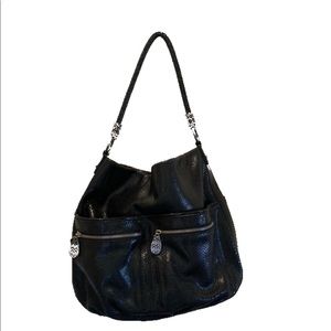 Brighton snakeskin hobo purse